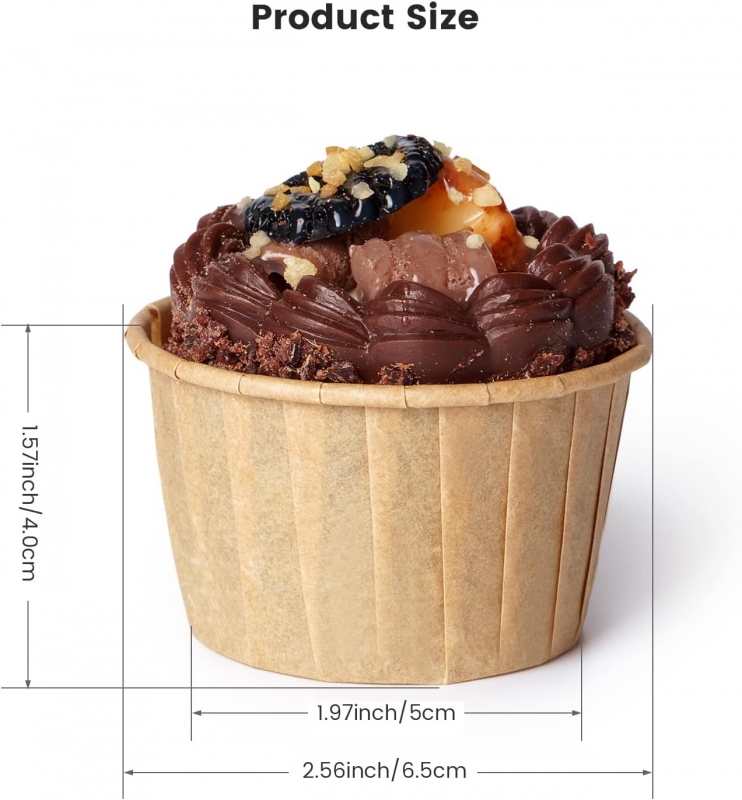 Brown cupcake liner