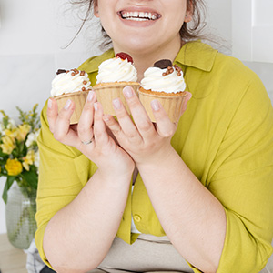 Brown cupcake liner